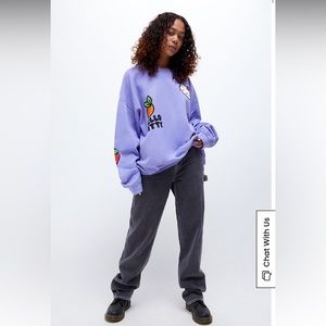 Hello Kitty Purple oversized hoodie